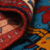 Authentic Persian Wool Carpet Hand-Knotted in Khorasan Animal Motifs Blue