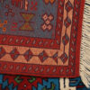 Authentic Persian Wool Carpet Hand-Knotted in Khorasan Animal Motifs Blue