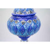 Handcrafted Persian Copper Sugar Bowl with Lid - Minakari Enameled