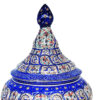 Handcrafted Persian Copper Sugar Bowl with Lid - Minakari Enameled Elegance