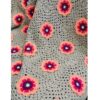 Crochet Throw for Sofa and Bed Floral Bohemian