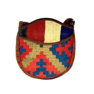 Crossbody Shoulder Bag Handcrafted with Kilim Red