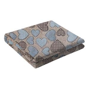 Cotton Mattress Cover – Fitted, Breathable, Washable Heart Design, 195×90 cm