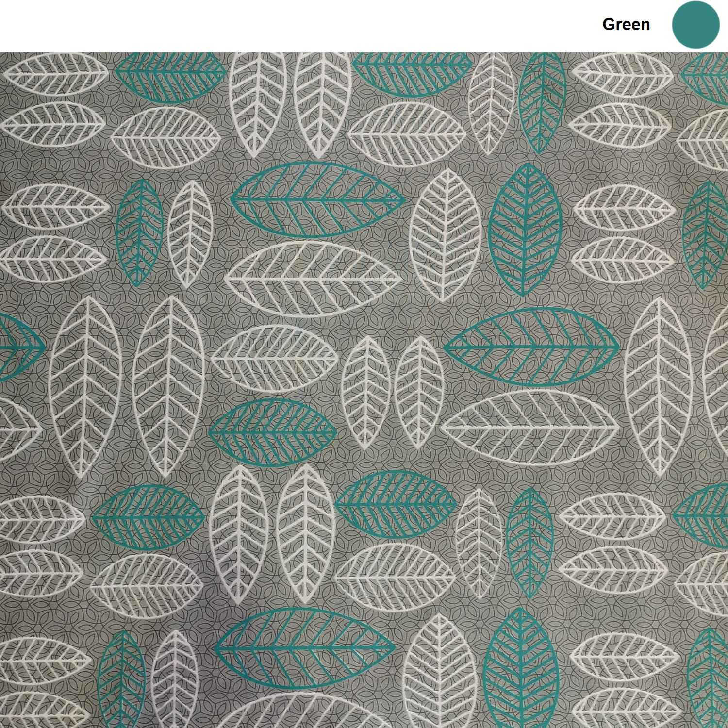 Cotton Mattress Cover – Fitted, Breathable, Washable Leaf Design, 195×90 cm