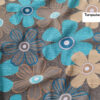Cotton Mattress Cover – Fitted, Breathable, Floral Design with Zipper, 195x100 cm