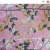 Cotton Mattress Cover – Fitted, Breathable, Leaves Design with Zipper, 195x90 cm