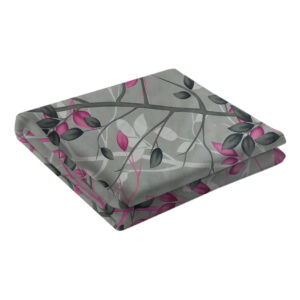 Cotton Mattress Cover – Fitted, Breathable, Leaves Design with Zipper, 195×90 cm