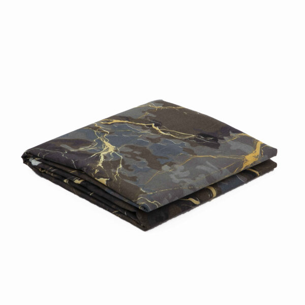 Cotton Mattress Cover – Fitted, Breathable, Marble Design with Zipper, 190x90 cm