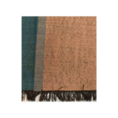 Genuine Persian Wool Kilim Rug Handwoven in Khorasan Green & Brown