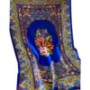 Genuine Persian Silk Carpet Hand-Knotted in Ghom Floral Blue