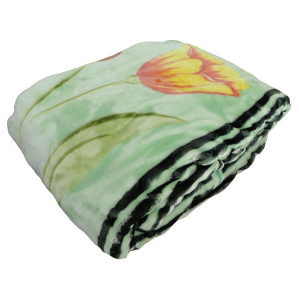 Golbaft Persian Single Bed Blanket Floral Green