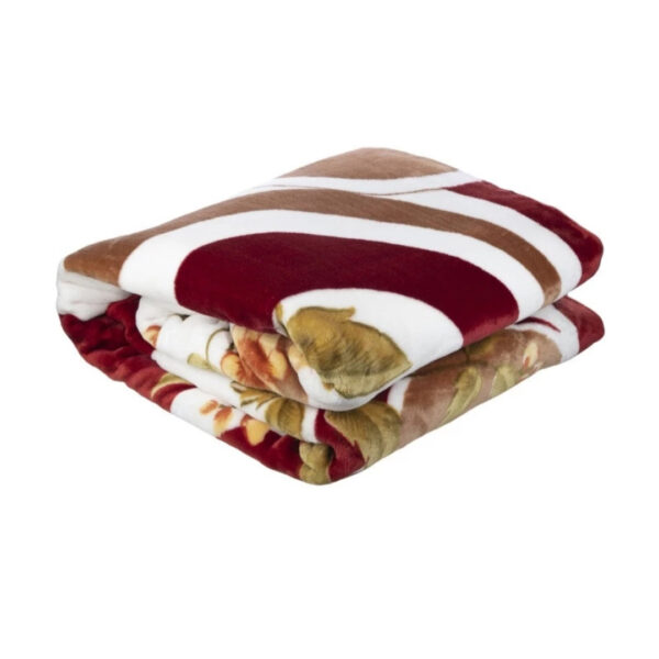 Golbaft Persian Single Bed Blanket Floral Maroon