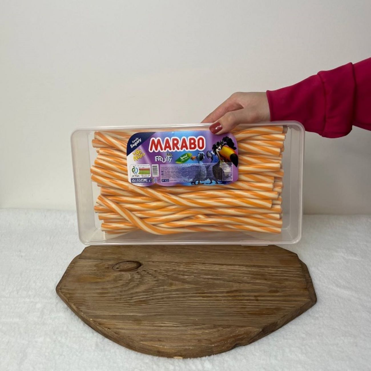 Halal Gummy Candy – Creamy Orange Sticks – Marabo (1500g)
