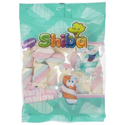 Halal Marshmallow Pack – Twister Fruit Fluffy & Delicious – Shiba (20-Pack)