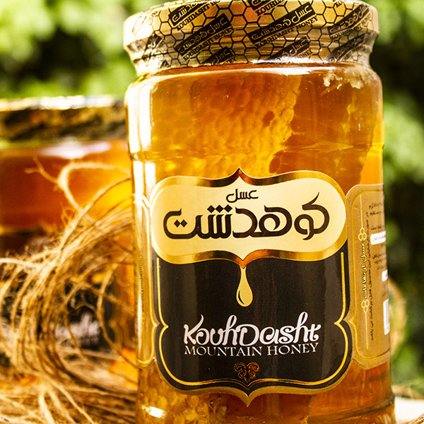 Iranian Honey with Honeycomb – From the Kuhdasht Mountains (850g)