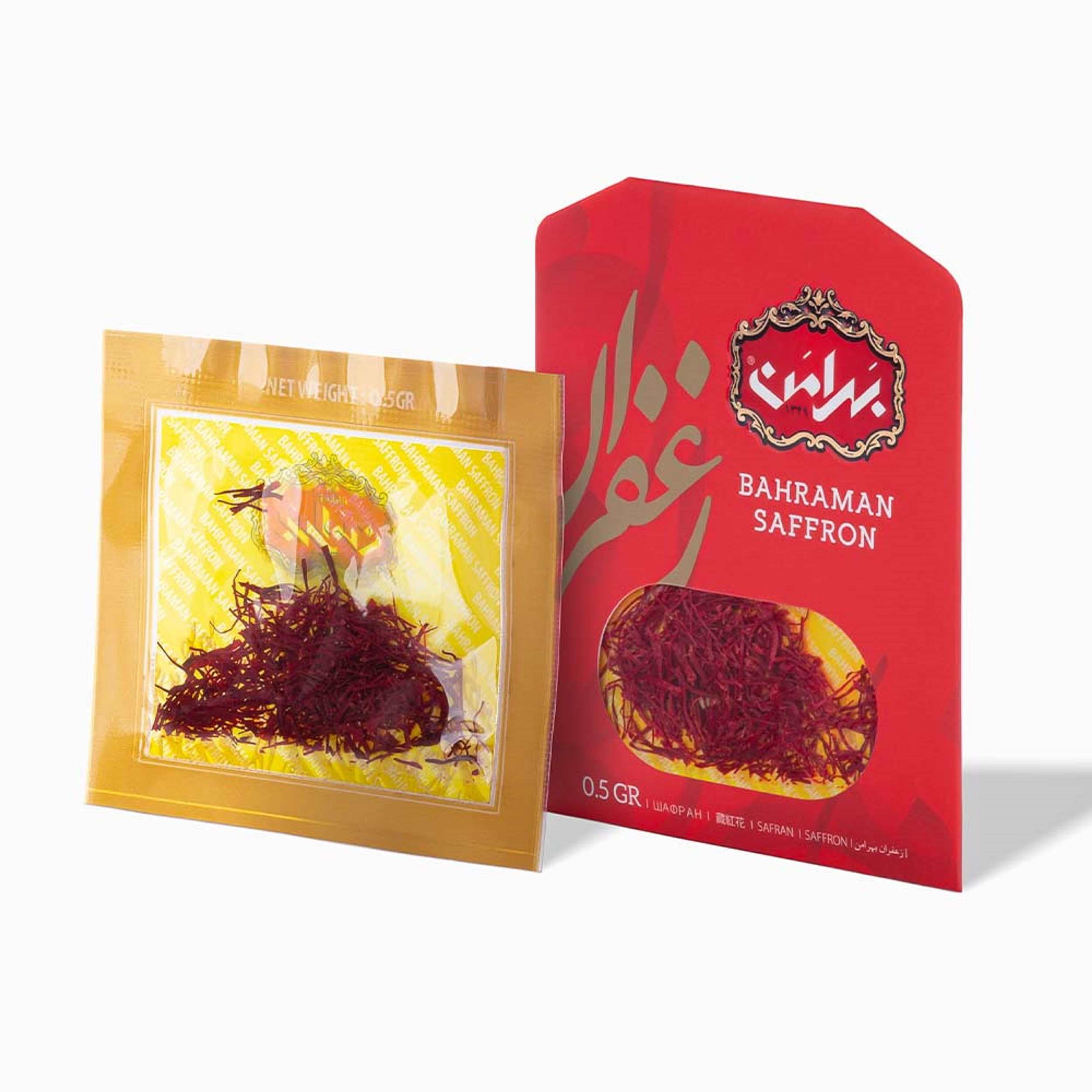 Bahraman Sargol Saffron – Authentic Iranian – 0.5 Gram