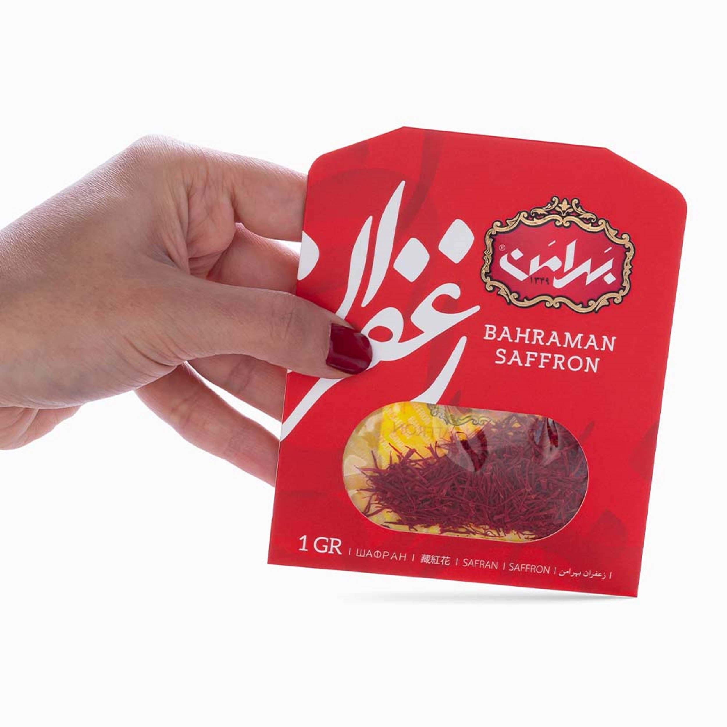 Authentic Iranian Sargol Saffron Bahraman 1 Gram
