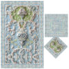 Islamic Prayer Mat Sajadah Traditional Light Blue