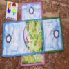 Islamic Prayer Mat Sajadah for Kids Rainbow Blue