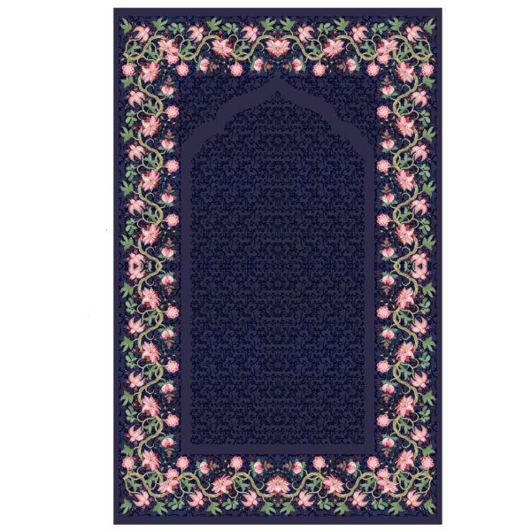 Islamic Prayer Mat Sajadah for Muslims Floral Bordered