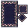Islamic Prayer Mat Sajadah for Muslims Floral Bordered