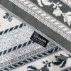 Islamic Prayer Mat Padded Velvet Sajadah Floral Design Gray