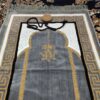 Islamic Prayer Velvet Rug Sajadah Traditional Crimson