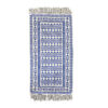 Persian Prayer Rug Handwoven Sajada Blue & White