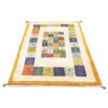 Persian Gabbeh Wool Rug Handwoven in Fars Kashkuli Cream