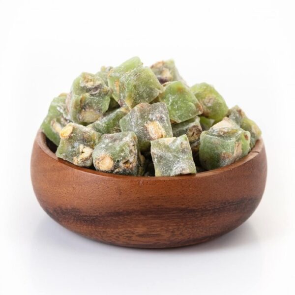 Lokum Turkish Delight with Sour Apple Flavor & Pistachio - 500g