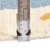 Original Persian Wool Kilim Rug Handwoven in Kerman Floral Cream