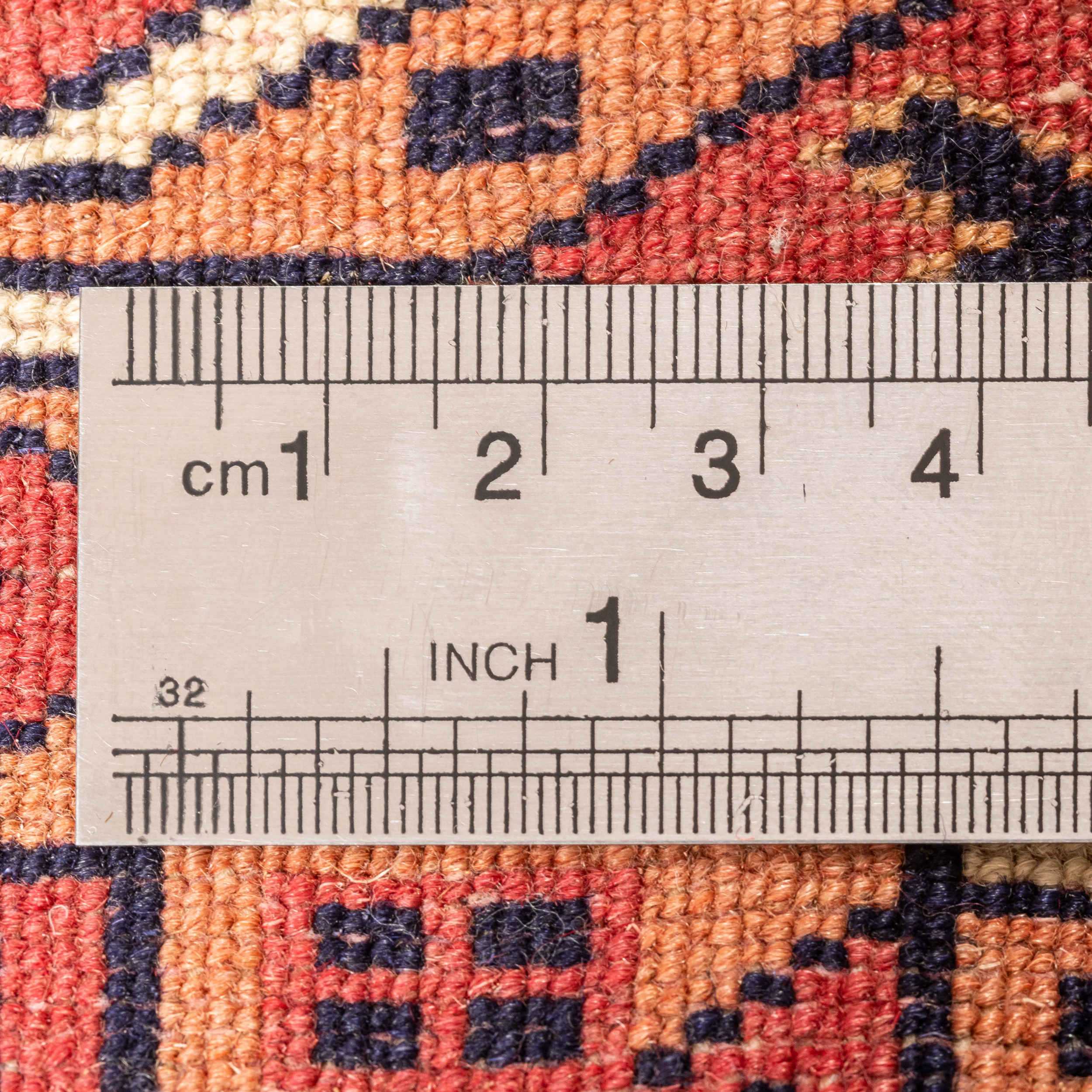 Persian Carpet with Wool Hand-Knotted Genuine in Golestan Torkaman Red