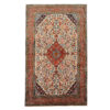 Persian Carpet with Wool Hand-Knotted Original in Malayer Floral Red
