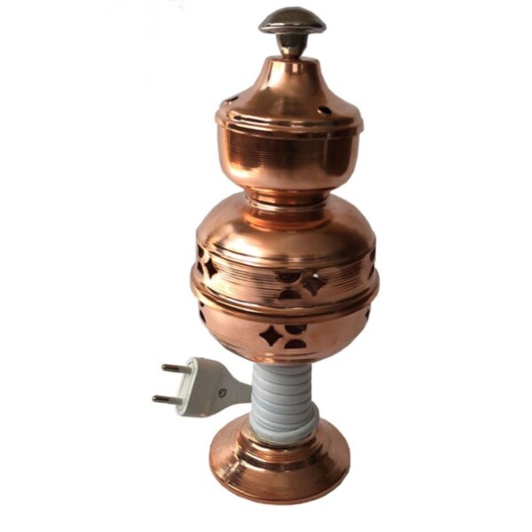 Electric Bakhoor and Esfand Burner – Cupreous Finish