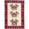 Persian Gabbeh Wool Rug Handwoven in Fars Birds & Flowers