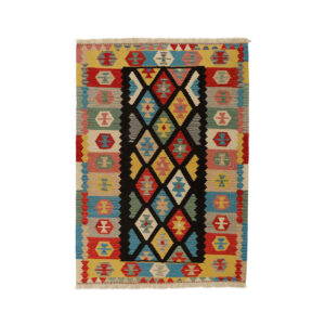 Persian Kilim Rug with Wool Handwoven Genuine in Fars Qashqai