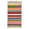 Genuine Persian Wool Kilim Rug Handwoven Striped