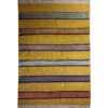 Genuine Persian Wool Kilim Rug Handwoven in Fars Striped Yellow