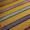 Genuine Persian Wool Kilim Rug Handwoven in Fars Striped Yellow