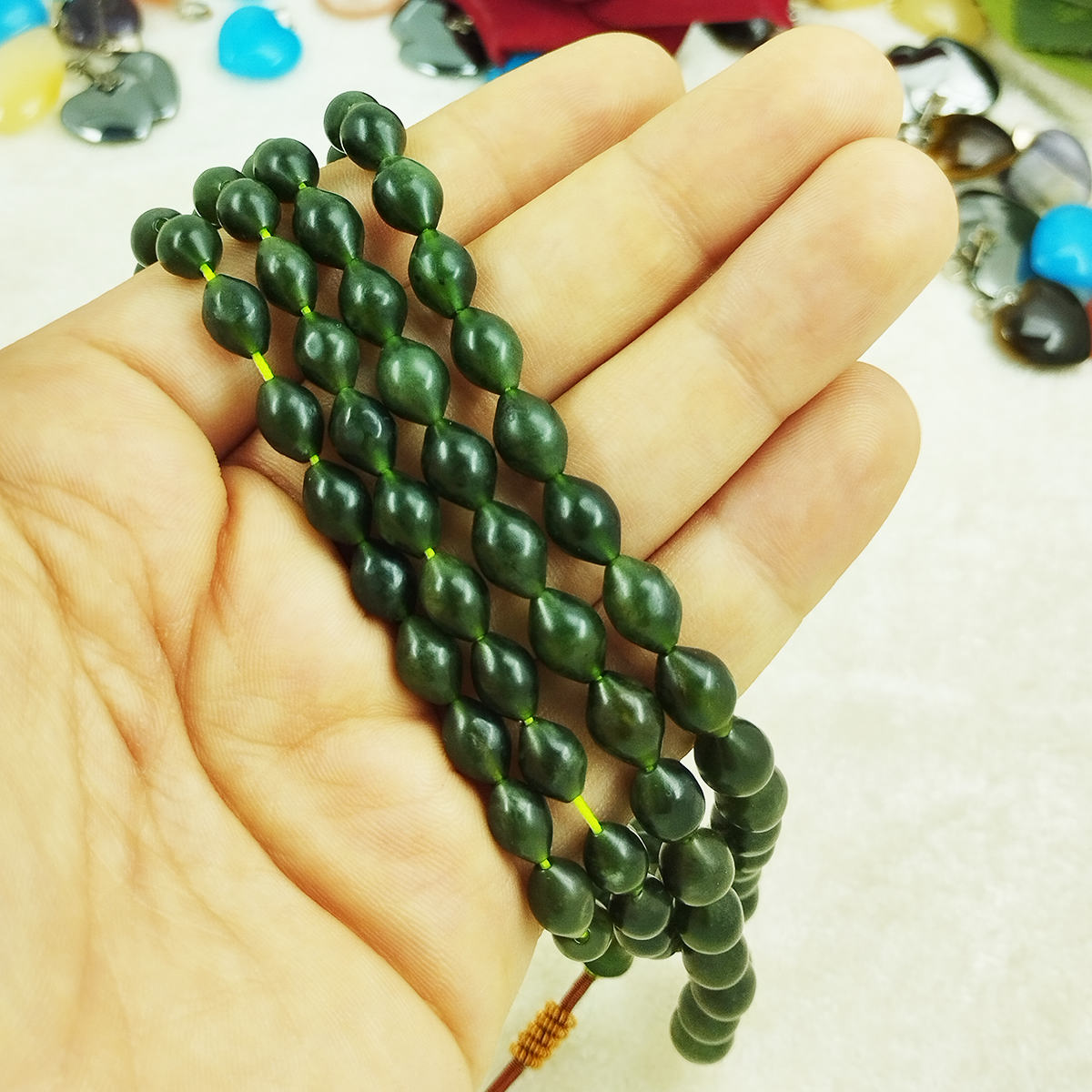 Islamic Afghan Shah Maghsoud Rosary Crafted with 101 Prayer Beads Tasbih Green