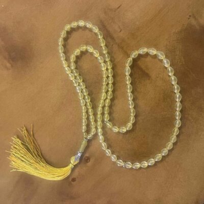 Islamic Afghan Shah Maghsoud Rosary Crafted with 101 Prayer Beads Tasbih Yellow