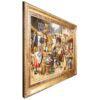 Hand-Knotted Persian Pictorial Rug from Tabriz Depicting Market Scene