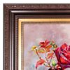 Hand-Knotted Persian Pictorial Rug from Tabriz Depicting Rose Flowers