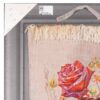 Hand-Knotted Persian Pictorial Rug from Tabriz Depicting Rose Flowers