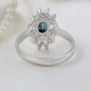 Persian Neyshabur Turquoise Silver Ring Handcrafted