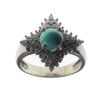 Persian Neyshabur Turquoise Silver Ring Handcrafted for Women Sanam