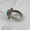 Persian Neyshabur Turquoise Silver Ring Handcrafted for Women Sara