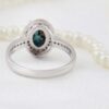 Persian Neyshabur Turquoise Silver Ring Handcrafted Hana