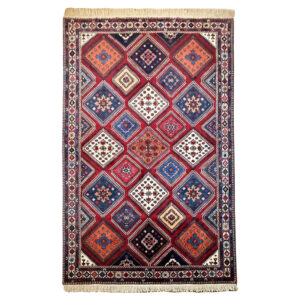 Persian Wool Carpet Hand-Knotted in Chaharmahal & Bakhtiari Yalameh