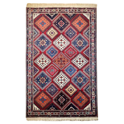 Persian Wool Carpet Hand-Knotted in Chaharmahal & Bakhtiari Yalameh